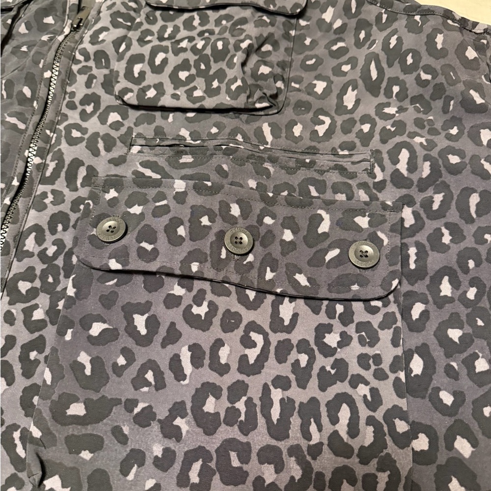 Adidas Dark Gray Leopard Print Vest - Picture 2 of 5